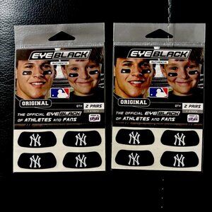New York Yankees MLB Eye Black stickers. Anti glare. Set of 2. NWT. Baseball